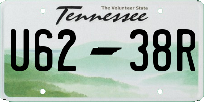 TN license plate U6238R