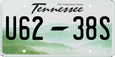 TN license plate U6238S