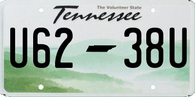 TN license plate U6238U