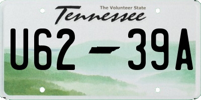 TN license plate U6239A