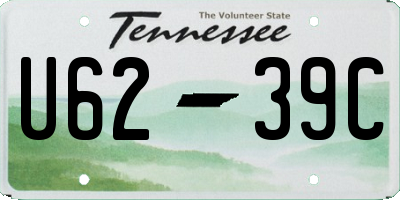 TN license plate U6239C