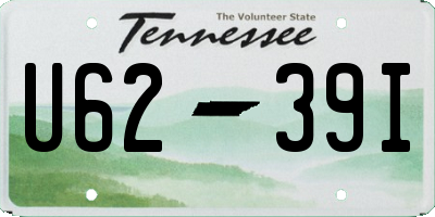 TN license plate U6239I