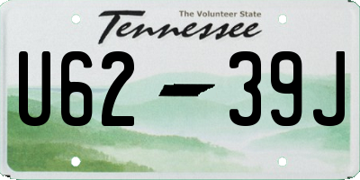 TN license plate U6239J