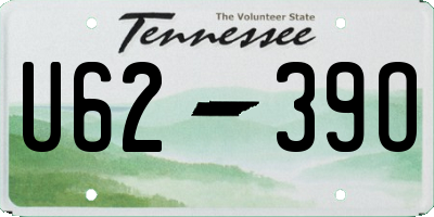 TN license plate U6239O