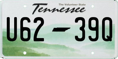 TN license plate U6239Q
