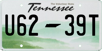 TN license plate U6239T