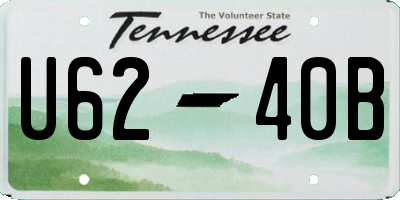 TN license plate U6240B