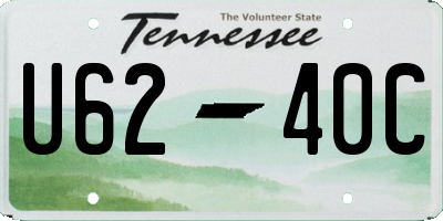 TN license plate U6240C