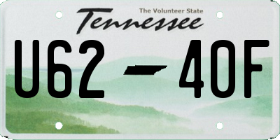 TN license plate U6240F