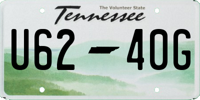 TN license plate U6240G
