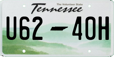 TN license plate U6240H