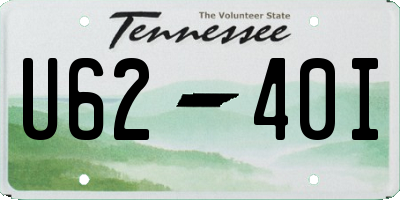 TN license plate U6240I