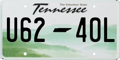 TN license plate U6240L