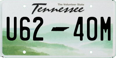 TN license plate U6240M