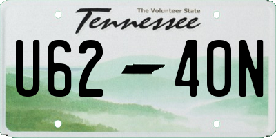 TN license plate U6240N