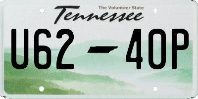TN license plate U6240P