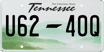 TN license plate U6240Q