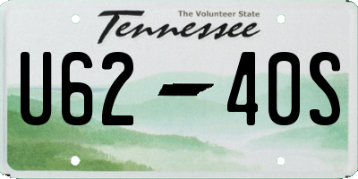 TN license plate U6240S