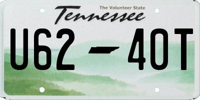 TN license plate U6240T