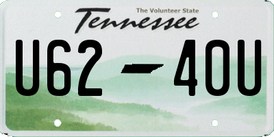 TN license plate U6240U