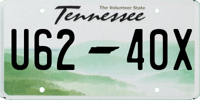 TN license plate U6240X