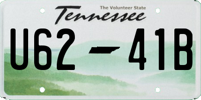 TN license plate U6241B
