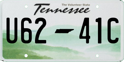 TN license plate U6241C