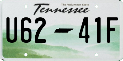 TN license plate U6241F