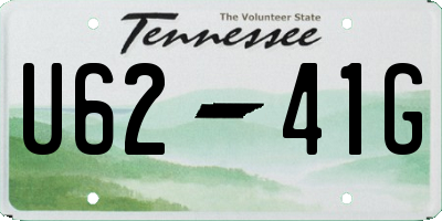 TN license plate U6241G