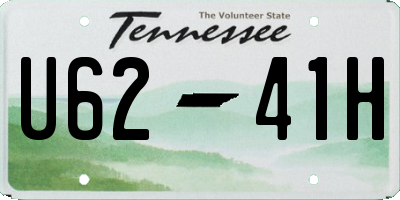 TN license plate U6241H