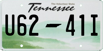 TN license plate U6241I
