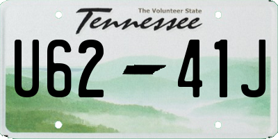 TN license plate U6241J