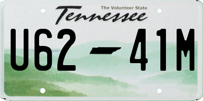 TN license plate U6241M
