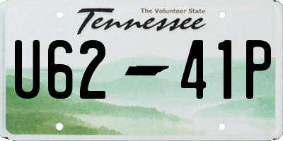 TN license plate U6241P