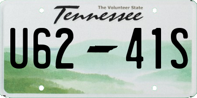 TN license plate U6241S