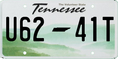 TN license plate U6241T
