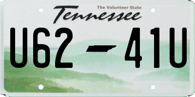 TN license plate U6241U
