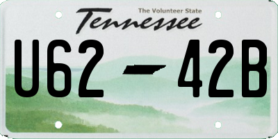 TN license plate U6242B