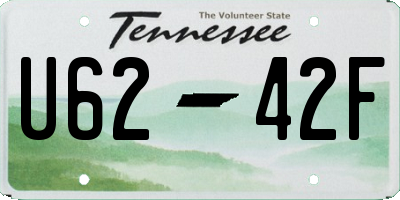 TN license plate U6242F