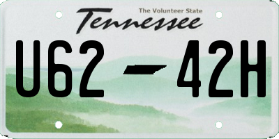 TN license plate U6242H