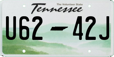 TN license plate U6242J