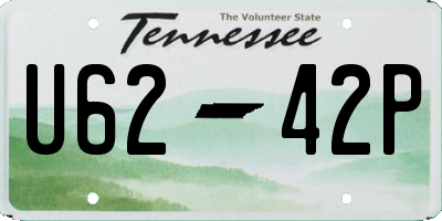 TN license plate U6242P
