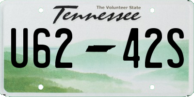 TN license plate U6242S