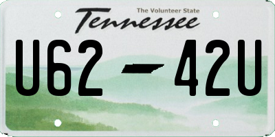 TN license plate U6242U