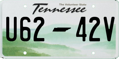 TN license plate U6242V