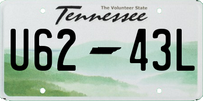 TN license plate U6243L