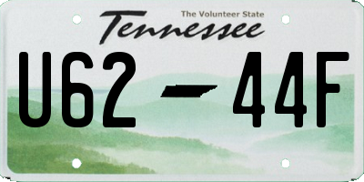 TN license plate U6244F