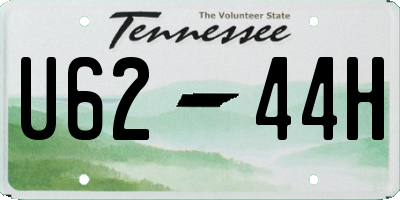 TN license plate U6244H