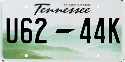TN license plate U6244K