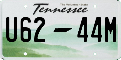 TN license plate U6244M